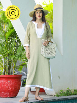 Gulaal - Chill Wave Cotton Maxi Dress