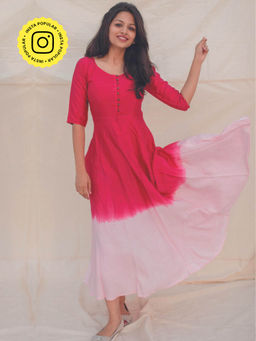 Gulaal - Sunset Blossom Fit & Flare Dress