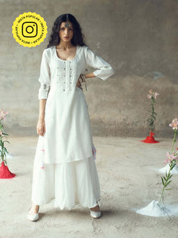 Gulaal - Some Straight Kurta With Skirt (Set of 2)