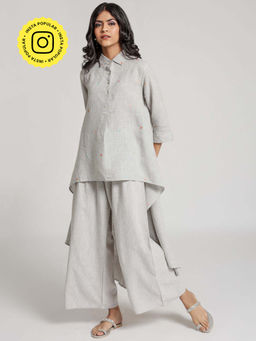 Gulaal - Grey Cotton Miranda Tunic