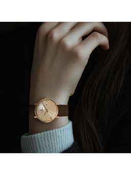 Sansi Mayo - Gold Silicone Strap Men Watch (Sm-M-168-Br-G-G)