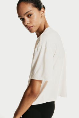 H&M MOVE - Boxy-Style Sports Top With Dry move White