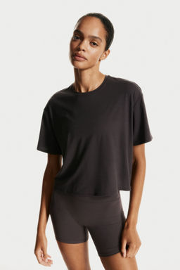 H&M MOVE - Boxy-Style Sports Top With Dry move Grey