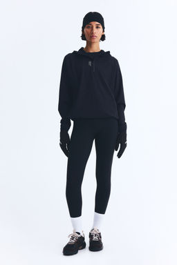 H&M MOVE - Zip-Top Running Jacket With Dry move Black