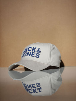 Jack & Jones - Beige Applique Logo Baseball Cap
