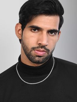 TOUCH925 - Pure 925 Silver Braided Helix Chain for Men