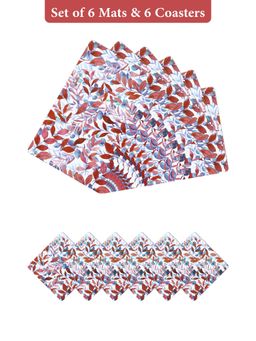 OBSESSIONS - Blue Reversible Pvc Placemats (Pack Of 12)