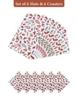 OBSESSIONS - Brown Reversible Pvc Placemats (Pack Of 12)