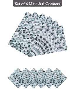 OBSESSIONS - Grey Reversible Pvc Placemats (Pack Of 12)