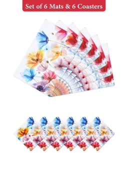 OBSESSIONS - Multi-Color Reversible Pvc Placemats (Pack Of 12)