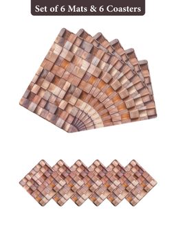 OBSESSIONS - Multi-Color Reversible Pvc Placemats (Pack Of 12)