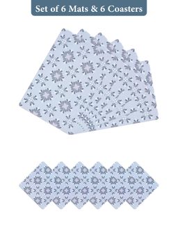 OBSESSIONS - Grey Reversible Pvc Placemats (Pack Of 12)