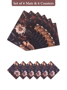 OBSESSIONS - Multi-Color Reversible Pvc Placemats (Pack Of 12)