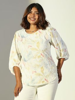 SHOWOFF - Womens Yellow Floral Top