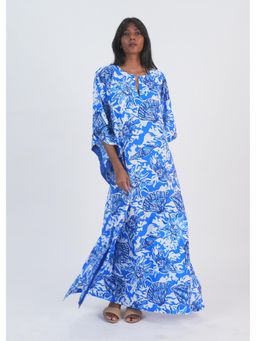 Azurina - Surya Bleu Shells Kaftan