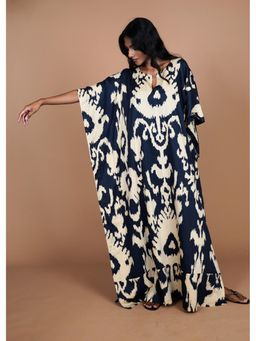 Azurina - Surya Navy Chandeliers Kaftan
