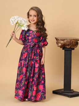 Cord Of Love - Purple Party Wear Printed Lehnga with Top (Set of 2)