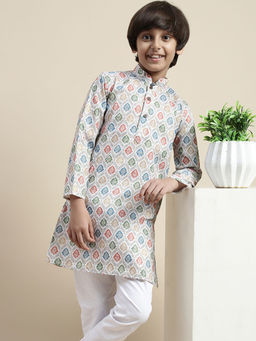 Sanwara - Boy Printed Multi Floral Kurta
