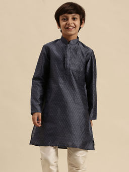 Sanwara - Blue Art Silk Kurta for Boys