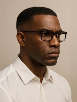 Guess - Eyewear For Men With Shiny Brown Demi Acetate Frame - (53)