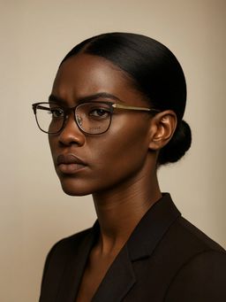 Guess - Eyewear For Women With Matt Dark Brown-Shiny Light Gold Metal Frame - (52)