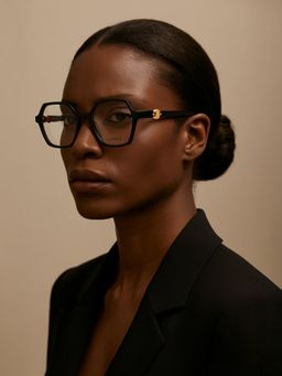 Guess - Eyewear for Women with Shiny Black Acetate Frame (53)