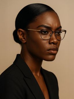 Guess - Eyewear for Women with Matt Dark Brown-Light Gold Metal Frame (49)