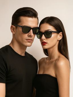IDEE - So204 C1 50 Green Lens Sunglasses for Unisex (50)