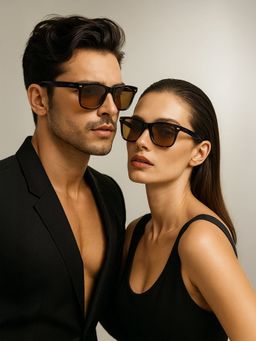 IDEE - So204 C2 50 Brown Lens Sunglasses for Unisex (50)