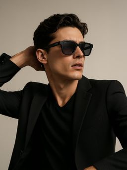 IDEE - Grey Round 100% Uv Protected Sunglasses For Men Size 47