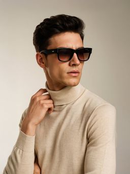 IDEE - Brown Square 100% Uv Protected Sunglasses For Men Size 52