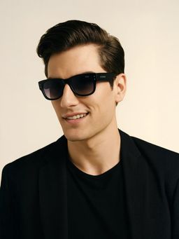 IDEE - Grey Sqaure 100% Uv Protected Sunglasses For Men Size 52