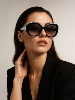 IDEE - Grey Oval 100% Uv Protected Sunglasses For Women Size 55