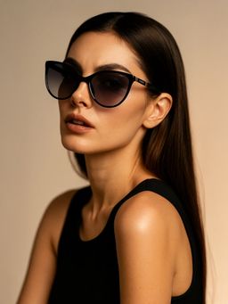 IDEE - Women Protected Gradient Full Rim Oval Shaped Sunglasses (58)