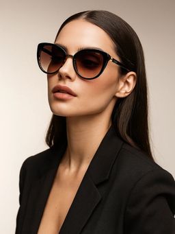 IDEE - Women Protected Gradient Full Rim Cat Eye Shaped Sunglasses (53)