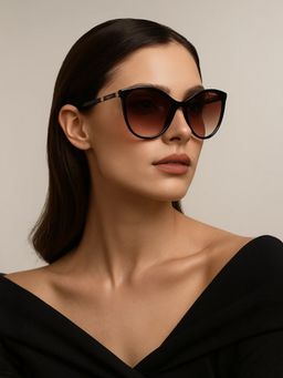 IDEE - Women Protected Gradient Full Rim Oval Shaped Sunglasses (58)