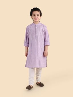 Fabindia - Lavender Printed Kurta