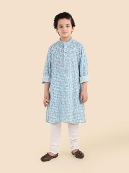 Fabindia - Blue Printed Kurta