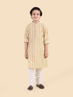 Fabindia - Yellow Printed Kurta
