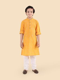 Fabindia - Yellow Printed Kurta