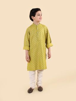 Fabindia - Green Printed Kurta
