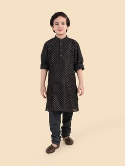 Fabindia - Black Woven Kurta