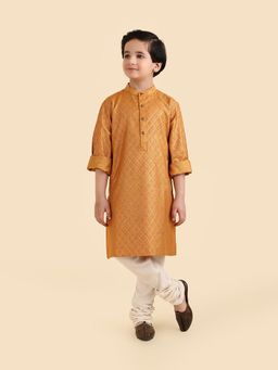 Fabindia - Yellow Printed Kurta
