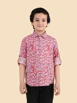 Fabindia - Purple Printed Kurta