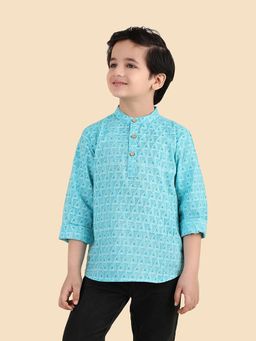 Fabindia - Blue Printed Kurta