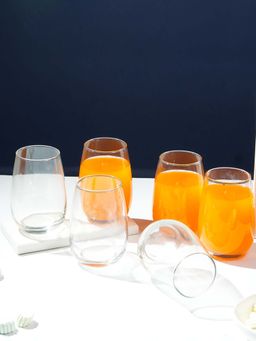 Luminarc - Transparent Glass Maine HB 370ml Water-Juice Glasses (Pack of 6)