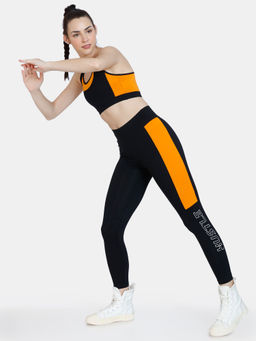 Zivame - Zelocity Cotton High Rise Leggings - Charcoal Melange