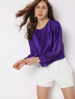VERO MODA - Women Purple Casual Wear Top