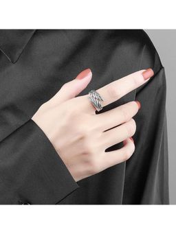 Salty - Silver Nightmare Wings Ring