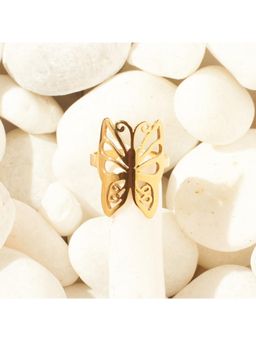 Salty - Gold Retro Wingspan Ring
